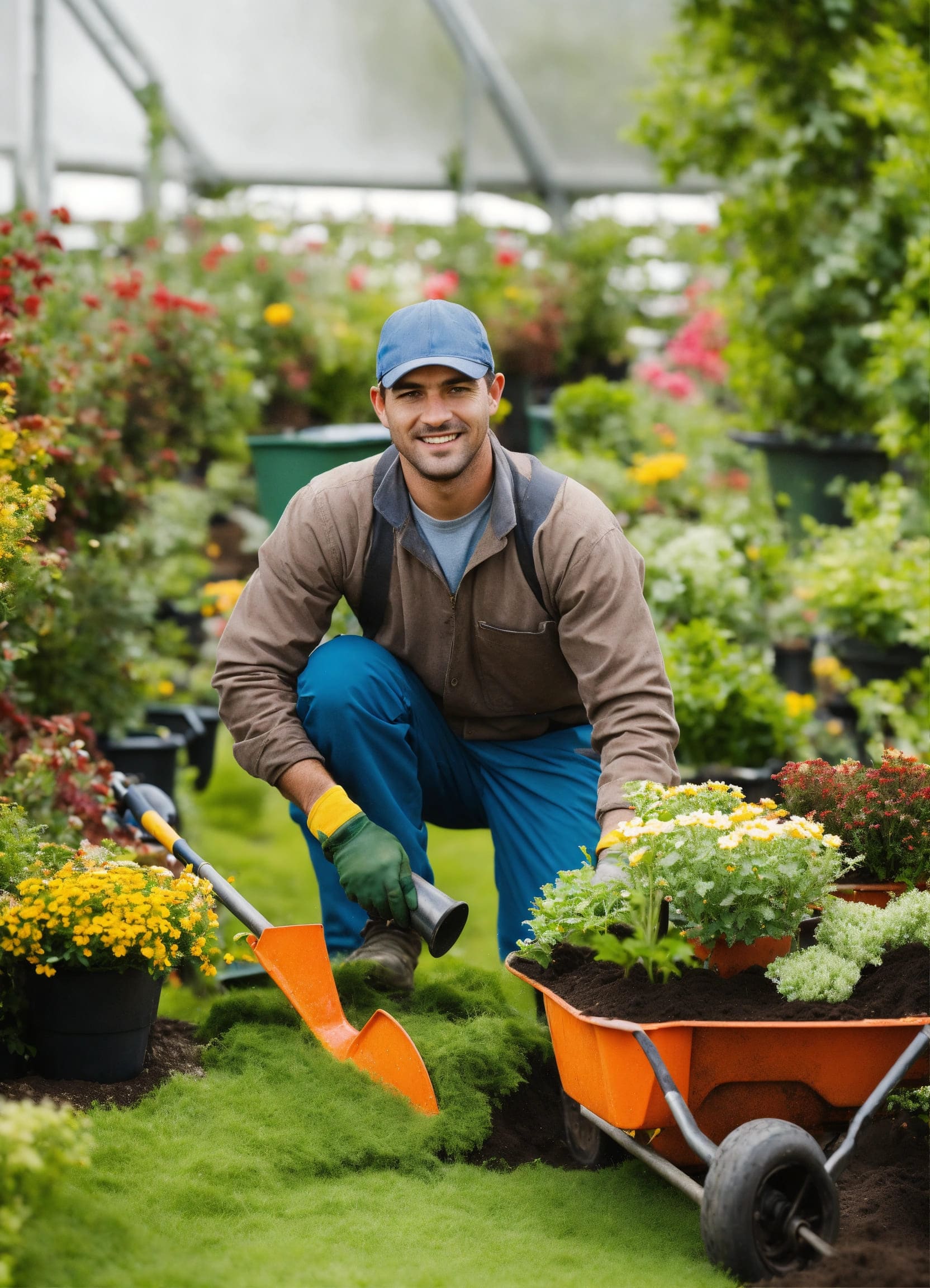 Flower planting image